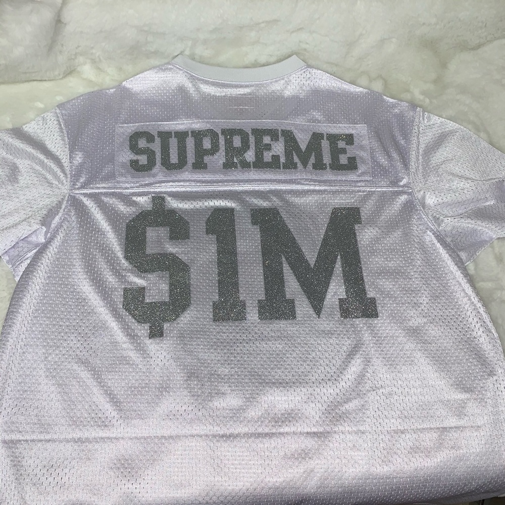 NWT Supreme Glitter Football Jersey top